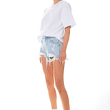 Destroyed Denim Shorts