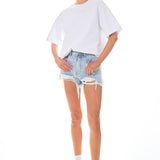 Destroyed Denim Shorts