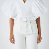 Puff Sleeve Detail Top