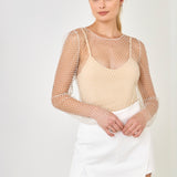 Crystal Mesh Top