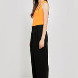 One Shoulder Cut-out Detail Knit Bodysuit