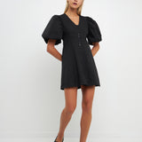 Buttons Detail Mini Dress