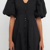 Buttons Detail Mini Dress