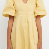 Buttons Detail Mini Dress