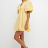 Buttons Detail Mini Dress