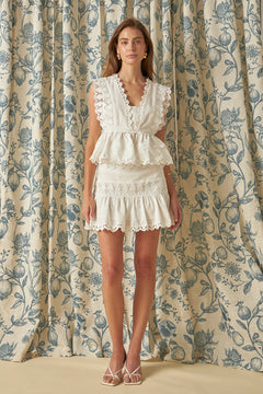 Trim Detail Mini Skirt