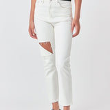 High Waist Ripped Jeans