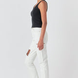 High Waist Ripped Jeans