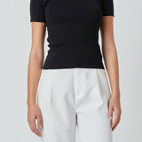 Back Cut-out Detail Knit Top
