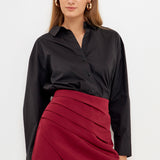 Pleated Detail Skort