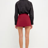 Pleated Detail Skort