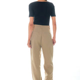 Cut-out Detail Short Sleeve Knit Top