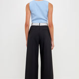 GREY LAB-Knit Crew Neck Cropped Tank Top-CAMI TOPS & TANK available at Objectrare