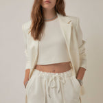 GREY LAB-Knit Crew Neck Cropped Tank Top-CAMI TOPS & TANK available at Objectrare