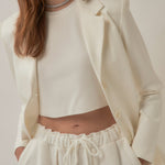 GREY LAB-Knit Crew Neck Cropped Tank Top-CAMI TOPS & TANK available at Objectrare