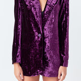 Oversized Velvet Blazer
