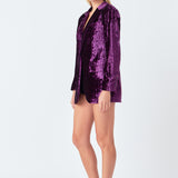 Oversized Velvet Blazer