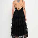 Crochet Layered Midi Dress