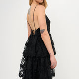 Crochet Layered Midi Dress