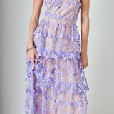 Crochet Layered Midi Dress