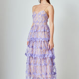 Crochet Layered Midi Dress