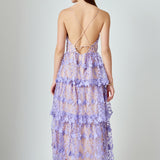 Crochet Layered Midi Dress