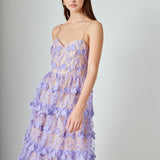 Crochet Layered Midi Dress