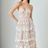 Crochet Layered Midi Dress