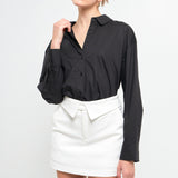Fold Waist Mini Skort