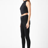Back Tie Detail Halter Neck Top