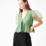 Organza Zebra Top