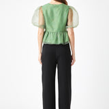 Organza Zebra Top