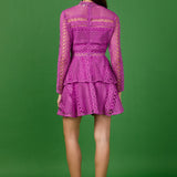 Crochet Lace Mini Dress