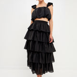 Puff Sleeve Cropped Top