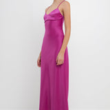 ENDLESS ROSE - Satin Cut-Out Maxi Dress - DRESSES available at Objectrare