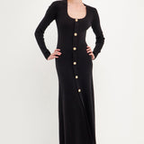 Premium Button-Down Maxi Dress