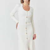 Premium Button-Down Maxi Dress