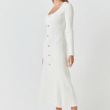 Premium Button-Down Maxi Dress