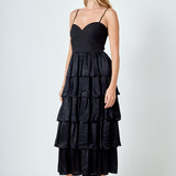 Mixed Media Maxi Dress