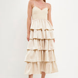 Mixed Media Maxi Dress