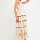 Mixed Media Maxi Dress