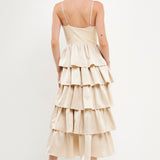Mixed Media Maxi Dress