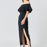 Off the Shoulder Ruffle Maxi Dress