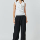 Flowy Neckline Sleeveless Top