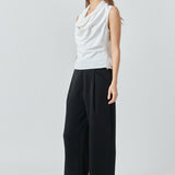 Flowy Neckline Sleeveless Top