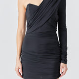 One-Sleeve Mini Dress