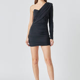 One-Sleeve Mini Dress
