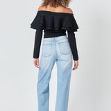 Off-The-Shoulder Knit Top