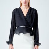 Lettuce Trim Long Sleeve Top