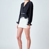 Lettuce Trim Long Sleeve Top